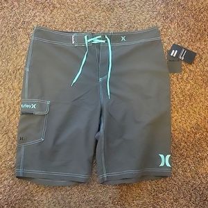Men's Gray Hurley Board Shorts